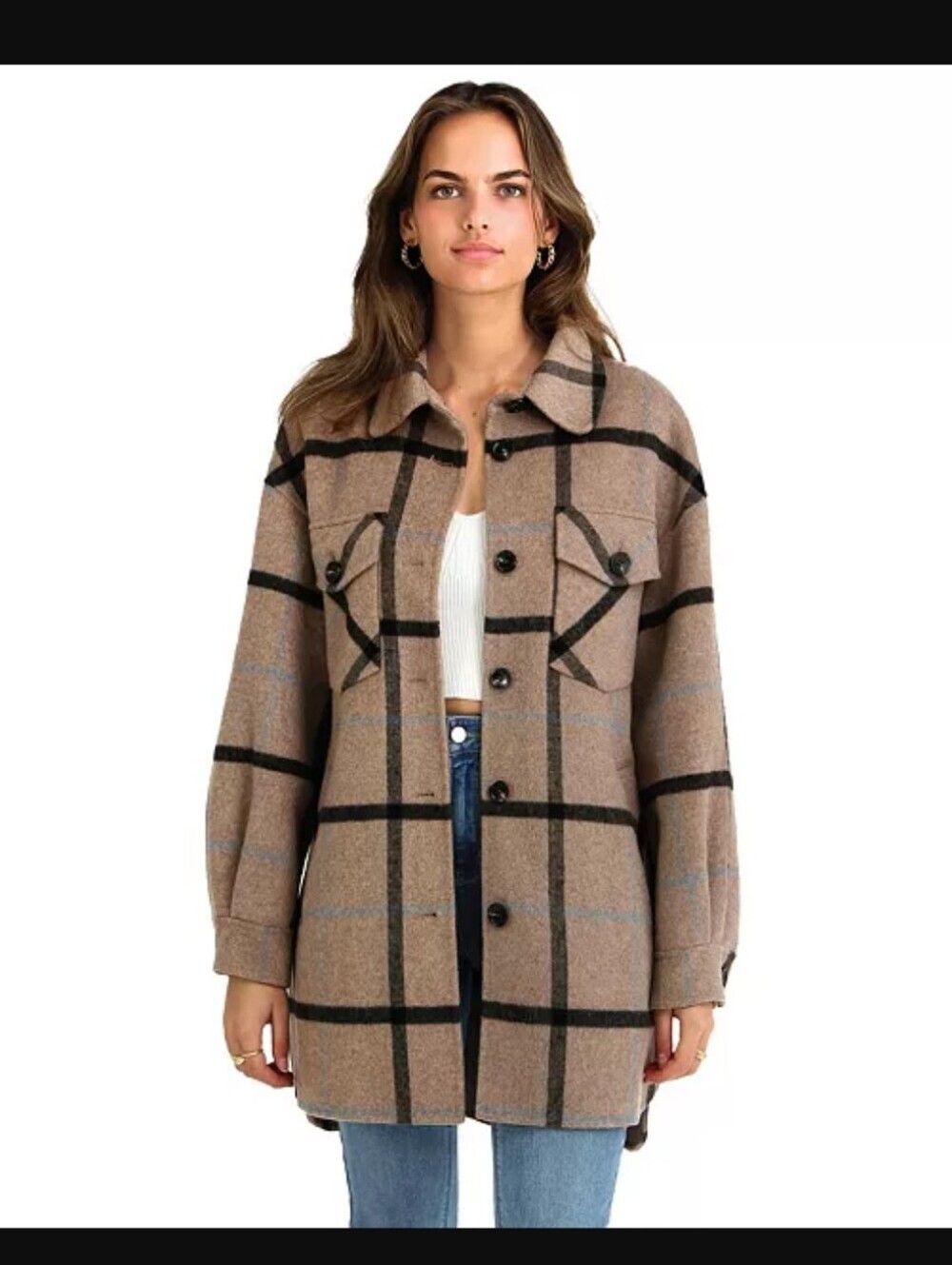 Belle & Bloom Rivers Edge Wool Blend Shirt Jacket - Picture 2 of 9